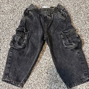 Zara toddler cargo jeans size 3